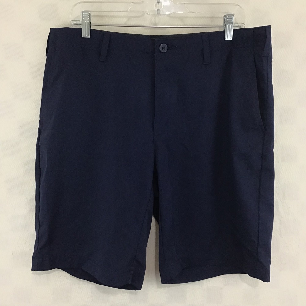 BCG Mens Performance Golf Shorts Navy Blue Stretch Size 36W Activewear Casual